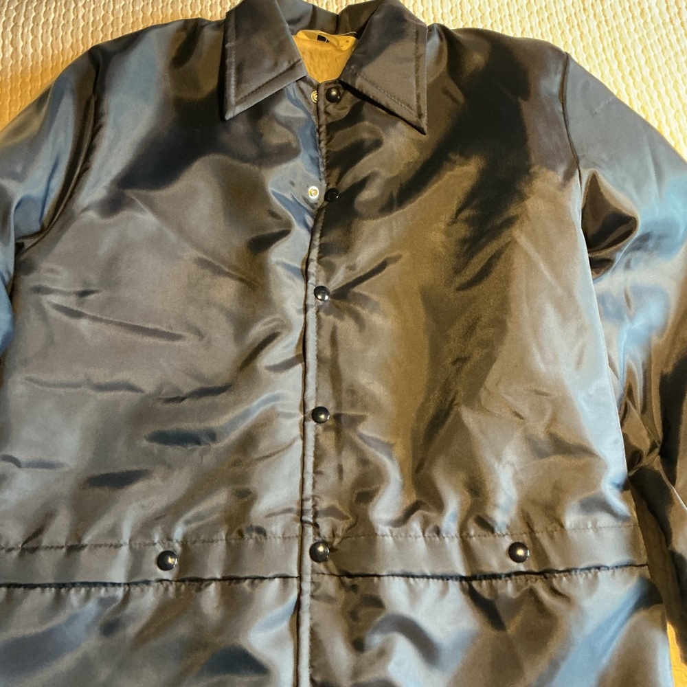 Men's blue Satin Coach Windbreaker Jacket